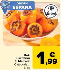 Oferta de Carrefour - Kaki El Mercado por 1,99€ en Carrefour