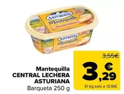 Oferta de Central Lechera Asturiana - Mantequilla por 3,29€ en Carrefour