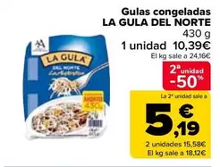 Oferta de La Gula Del Norte - Gulas Congeladas por 10,39€ en Carrefour