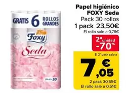 Oferta de Foxy - Papel Higiénico Seda por 23,5€ en Carrefour