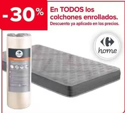 Oferta de En Todos Los Colchones Enrollados en Carrefour