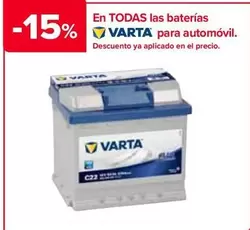 Oferta de Varta - En Todas Las Baterias Para Automovil en Carrefour