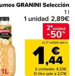 Oferta de Granini -  Zumos Seleccion por 2,89€ en Carrefour