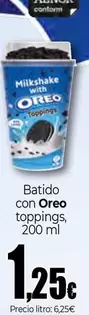 Oferta de Oreo - Batido Con Toppings por 1,25€ en Unide Market