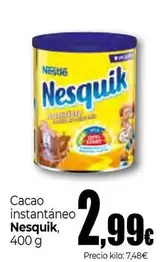 Oferta de Nesquik - Cacao Instantaneo por 2,99€ en Unide Market