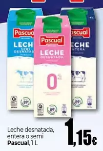 Oferta de Pascual - Leche Desnatada Entera O Semi por 1,15€ en Unide Market