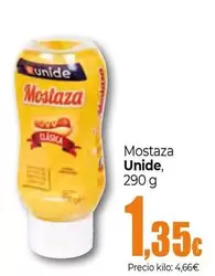 Oferta de Unide - Mostaza por 1,35€ en Unide Market