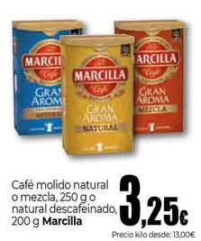 Oferta de Marcilla - Cafe Molido Natural O Mezcla por 3,25€ en Unide Market