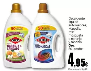 Oferta de Oro - Detergente Liquido Automaticas por 4,95€ en Unide Market