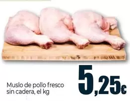 Oferta de Muslo De Pollo Fresco Sin Cadera por 5,25€ en Unide Market