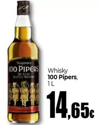 Oferta de 100 pipers - Whisky por 14,65€ en Unide Market