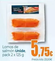 Oferta de Unide - Lomos De Salmon por 5,75€ en Unide Supermercados