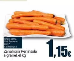 Oferta de Zanahoria Peninsula A Granel por 1,15€ en Unide Supermercados