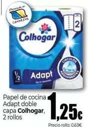 Oferta de Colhogar - Papel De Cocina Adapt  por 1,25€ en UNIDE Alimentación