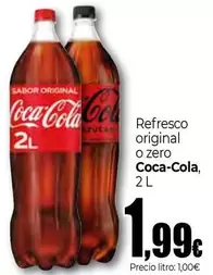 Oferta de Coca-Cola - Refresco Original O Zero por 1,99€ en UNIDE Alimentación