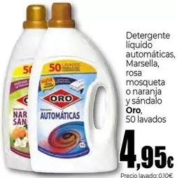 Oferta de Oro - Detergente Líquido Automáticas por 4,95€ en UNIDE Alimentación