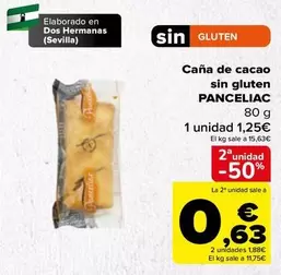 Oferta de Sevilla - Cana De Cacao Sin Gluten por 1,25€ en Carrefour