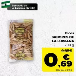 Oferta de Sevilla - Picos Sabores De La Luisiana por 0,69€ en Carrefour