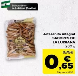 Oferta de Sevilla - Artesanito Integral Sabores De La Luisiana por 0,65€ en Carrefour