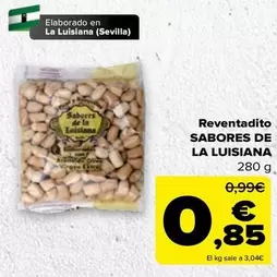 Oferta de Sevilla - Reventadito Sabores De La Luisiana por 0,85€ en Carrefour