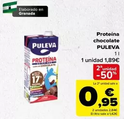 Oferta de Puleva - Proteina chocolate por 1,89€ en Carrefour