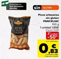 Oferta de Sevilla - Picos artesanos sin gluten por 1,65€ en Carrefour