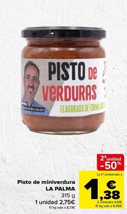 Oferta de Palma - La  - Pisto De Miniverdura por 2,75€ en Carrefour