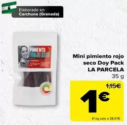 Oferta de Seco - Mini Pimiento Rojo  Doy Pack por 1€ en Carrefour