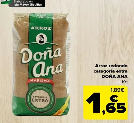 Oferta de Sevilla - Arroz redondo por 1,65€ en Carrefour