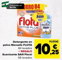 Oferta de Flota - Detergente En Polvo Marsella por 10,25€ en Carrefour