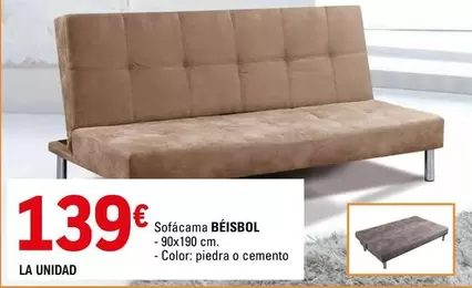 Oferta de Béisbol - Sofácama  por 139€ en E.Leclerc