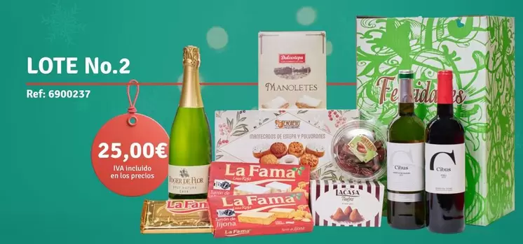 Oferta de Lote No.2 por 25€ en Supermercados Bip Bip