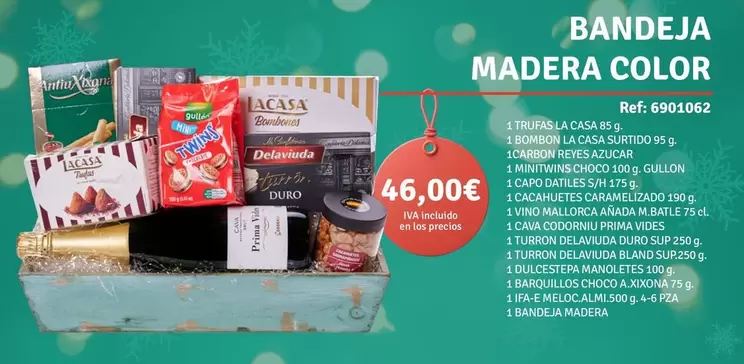 Oferta de Bandeja Madera Color por 46€ en Supermercados Bip Bip