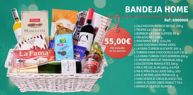 Oferta de Bandeja Home por 55€ en Supermercados Bip Bip