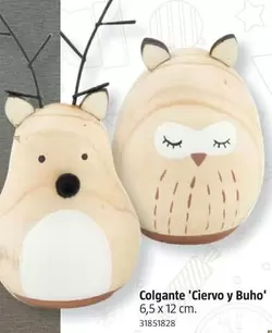 Oferta de Colgante 'Ciervo Y Buho' en BAUHAUS