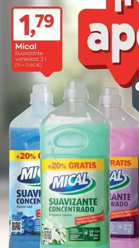 Oferta de Mical - Suavizante por 1,79€ en Suma Supermercados