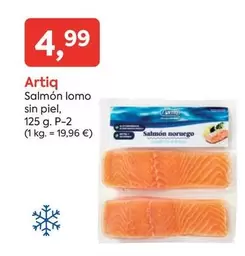 Oferta de Artiq - Salmón Lomo Sin Piel por 4,99€ en Suma Supermercados