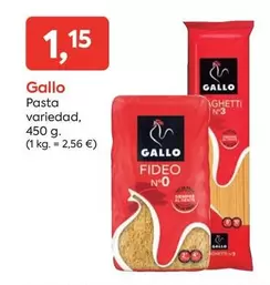 Oferta de Gallo - Pasta por 1,15€ en Suma Supermercados