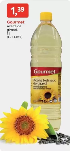 Oferta de Gourmet - Aceite De Girasol por 1,39€ en Suma Supermercados