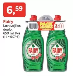 Oferta de Fairy - Lavavajillas Duplo por 6,59€ en Suma Supermercados