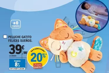 Oferta de Vtech - Peluche Gatito Felices Sueños por 39,98€ en E.Leclerc