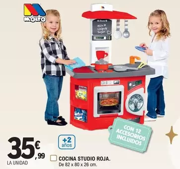 Oferta de M Molto - Cocina Studio Roja por 35,99€ en E.Leclerc