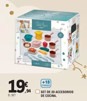 Oferta de Écoiffier - Set De 20 Accesorios De Cocina por 19,94€ en E.Leclerc