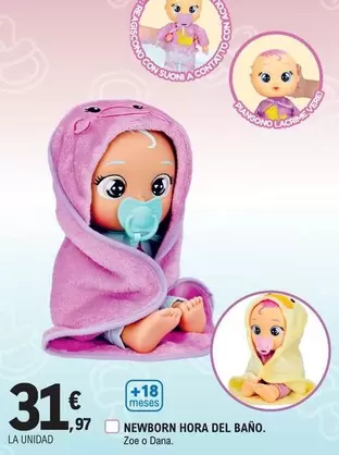 Oferta de Newborn - Hora Del Bano por 31,97€ en E.Leclerc