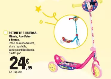 Oferta de Patinete 3 Ruedas por 24,95€ en E.Leclerc