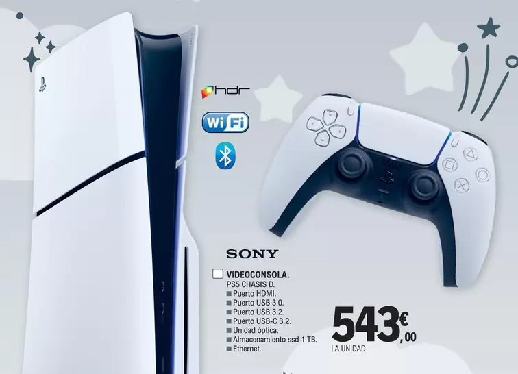 Oferta de Sony - Videoconsola por 543€ en E.Leclerc