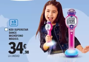 Oferta de Vtech - Kidi Superstar Dance Micrófono Mágico por 34,98€ en E.Leclerc