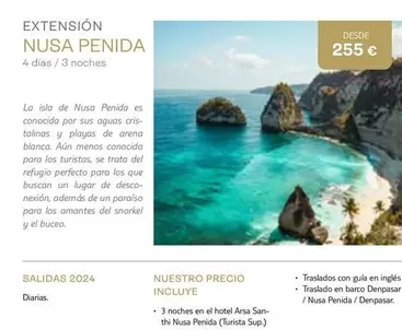 Oferta de Barco - Nusa Penida por 255€ en Tui Travel PLC