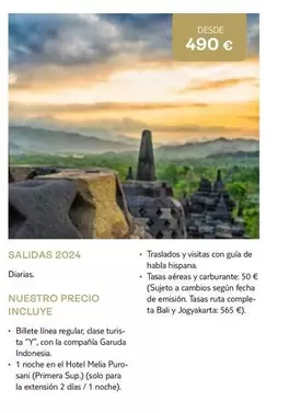 Oferta de Puro - Salidas 2024 por 490€ en Tui Travel PLC