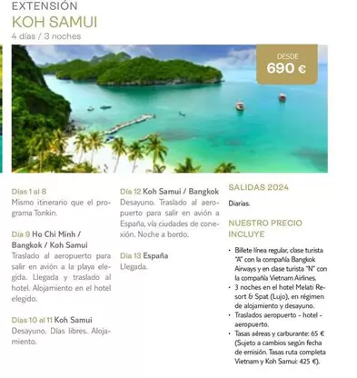 Oferta de Dia - Koh Samui por 690€ en Tui Travel PLC